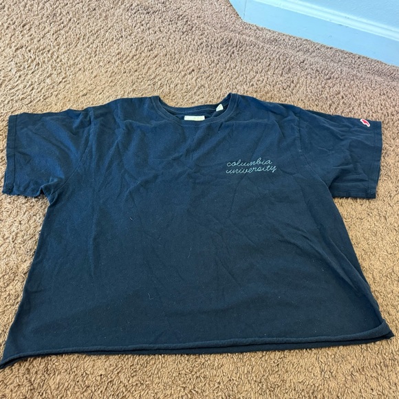 original league Tops - Original League Columbia University Women’s Cropped T-Shirt Tee Blue XL